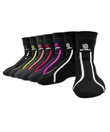 Sanabul New Item Foot Grips for MMA, Kickboxing, Wrestling, Yoga Medium White