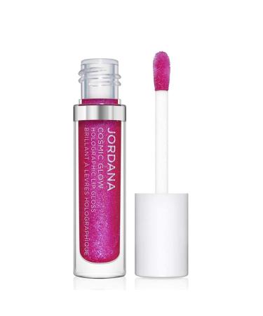 JORDANA Cosmic Glow Holographic Lip Gloss - Brilliant Fuchsia | Shop Internationally for Stunning Lip Color - Buy Online on GoSupps.com