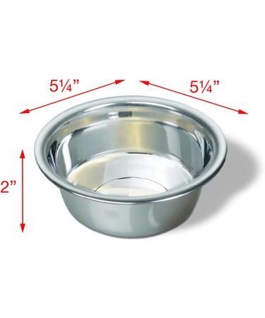 Van Ness Pets Small Lightweight Stainless Steel Dog Bowl 16 oz - Food and Water Dish - Buy Online on GoSupps.com