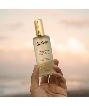 Juara Candlenut Glow Body Oil - Deluxe Hydration for Skin, Hands, Feet & Hair - Lightweight Formula for Moisturizing Treatment - Dry Skin Therapy - Paraben and Sulfate Free - 4 oz - Buy Online on GoSupps.com