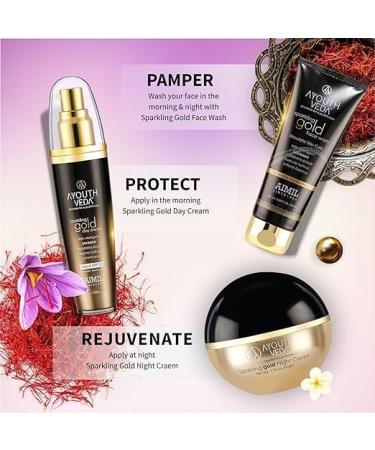 Sparkling Gold Face Wash 100ml | Glowing Skin for Men & Women | Ideal for Normal & Dry Skin - Buy Online on GoSupps.com