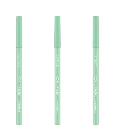 Catrice Kohl Kajal Waterproof Kajalstift No. 140 green defined shiny shimmering vegan waterproof without microplastic particles nanoparticles free 3 -pack (3x0.78g) 0.78 g (3 pack) 140 Frosty Mint