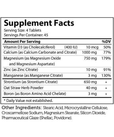 Zahler PowerCal Calcium Supplement with Vitamin D - Promotes Healthy Bones, Teeth, and Gums - 180 Tablets - Buy Online on GoSupps.com