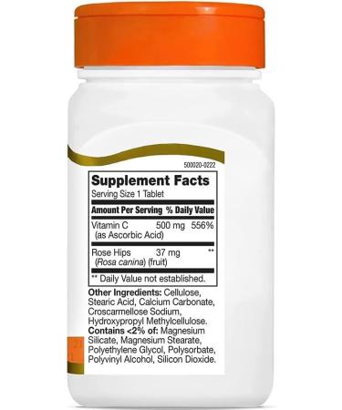 21st Century Vitamin C with Rose Hips 500 mg 110 Tablets - Buy Online on GoSupps.com
