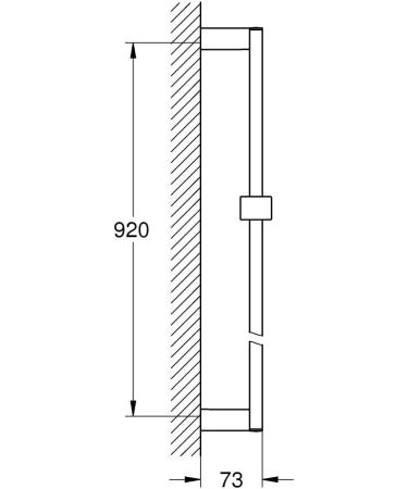 Grohe Euphoria Cube 36 Shower Bar 900mm - Starlight Chrome | High Quality and Stylish Design - Buy Online on GoSupps.com