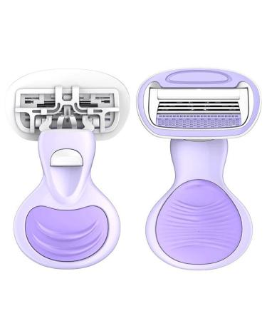 Dulspue razor ladies intimate razor for women razor women intimate area women's razor mini razor for women hair removal armpit hair leg hair private parts hair removal meter (purple)