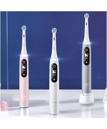 Buy Oral-B iO 6 Electric Toothbrush - Bluetooth White & Pink 2 Handles 3 Brushes | International Shipping Available - Buy Online on GoSupps.com