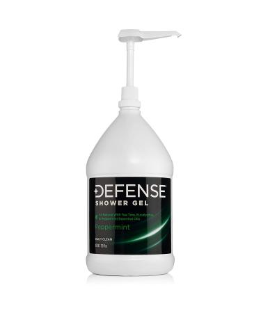 Defense Soap Peppermint Body Wash Shower Gel 1 Gallon (128 Fl Oz)