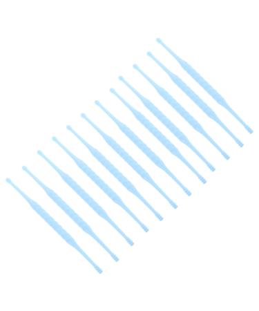 COLLBATH 12Pcs Plastic Ear Wax Picker Easy to Use Ear Cleaner Tools Safe and Smooth Design for Home or Travel Random Color