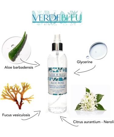 Verdebleu - Hydrating Aloe Orange Water - Hydrating and Aromatic Cleanser Toner Primer to Scent and Refresh. We Donate 5% of Profit to Help Save Rainforests. 250ml - Buy Online on GoSupps.com