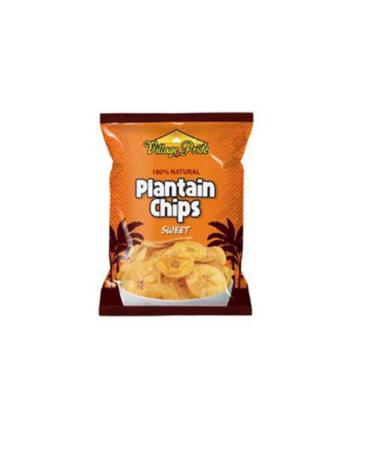 Village Pride Plantain Chips Sweet 75g Box of 24-Fd