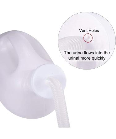 2000ml Men's Portable Urinal with Long Tube and Lid - Ideal for Camping, Travel, and Emergencies - Buy Online on GoSupps.com