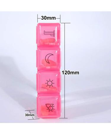 Weekly Pill Organizer Box - AM PM Travel Medication Reminder with Leather Carrying Case | 7 Compartments for Easy Daily Use - Buy Online on GoSupps.com