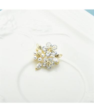 Pin Jewelry Gifts for Women Ladies Fashion Accessories Elegant Crystal Flower Flower Brooch Party Brooch Flower Shaped Brooch Brooches & Pins - Buy Online on GoSupps.com