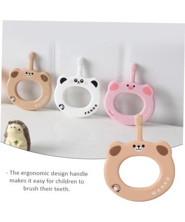 Minkissy Kids Toothbrush Set - 2 Pack Children's Toothbrushes for Effective Teeth Cleaning Anti-Drop Design Soft Bristles for Kids - Buy Online on GoSupps.com