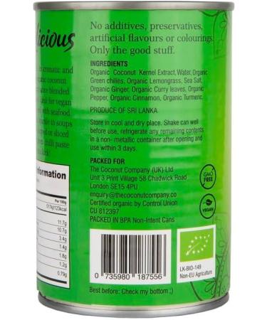 The Coconut Company Organic Green Coconut Curry Sauce Perfect for pouring over vegetables noodles or your favourite dish 400ml (Pack of 6) - Buy Online on GoSupps.com