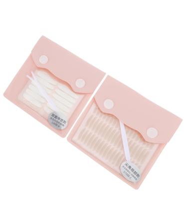 Housoutil Invisible Tape 2 Adhesive Invisible Stickers Mesh Double Woman Sticky Breathable Paste Sticker Eyelid No Makeup Cosmetic 8x6.5cm As Shown 1