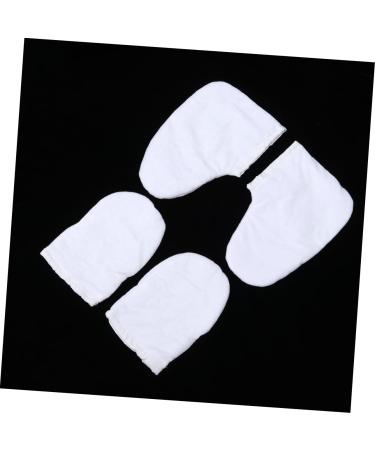 FRCOLOR Set Paraffin Bath Mitt Glove Paraffin Wax Bath Insulated Gloves Hand Gloves Paraffin Hand Liners Hand Treatment Mitts Small Mirrors for Crafts Wax Mitts Mittens Spa Hand Wax White - Buy Online on GoSupps.com