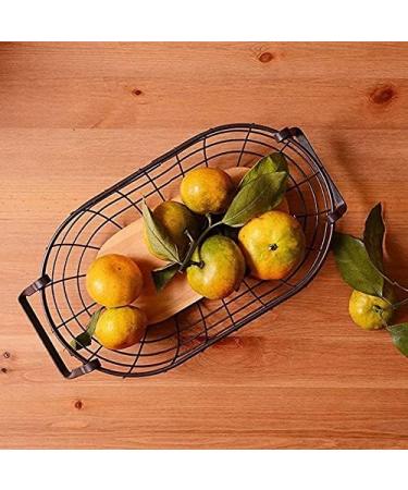 Fruit Basket Bowl Storage Basket Retro Metal Kitchen Living Room Fruit and Vegetable Basket Kitchen Storage Home Decoration Fruit Basket Fruit Bowls (Color : Golden Big) - Buy Online on GoSupps.com