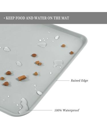 Reopet Waterproof Silicone Pet Feed Mats - Elevated Edges for Dogs & Cats | Choose 47x30 cm (1-Pack) - Perfect for Mess-Free Feeding - Buy Online on GoSupps.com