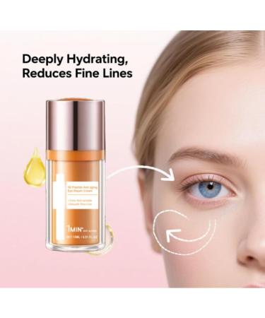 blloocod 5D Peptide Eye Cream for Dark Circles and Puffiness Anti-Aging Eye Moisturizer with Peptides and Hyaluronic Acid Lightweight Eye Cream for Fine Lines (1) - Buy Online on GoSupps.com