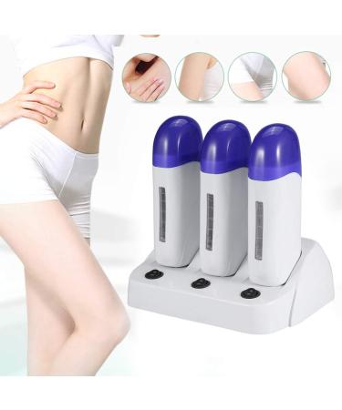 Portable Roll-On Wax Warmer - 3 Types | Easy Hair Removal | UK220VTHREE SEATS | Ideal for Men & Women - Buy Online on GoSupps.com
