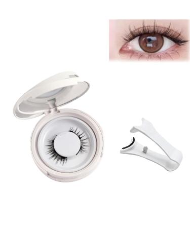 Magnetic Eyelashes Reusable Magnetic Eyelashes 3D Natural Look False Lashes Self Adhesive Eyelashes Magnetic Eyelashes Without Eyeliner Waterproof No Glue Needed(1Pcs) 02