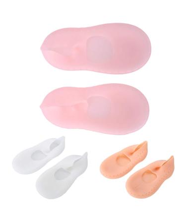 Moisturizing Silicone Socks - 2 Pack for Men & Women | Non-Slip Si M Pink - Perfect for Soft Hydrated Feet - Buy Online on GoSupps.com