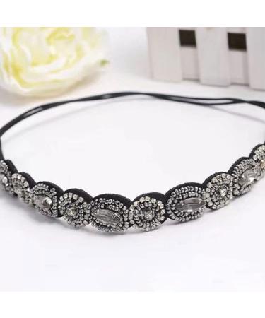 Strass Hair Bands - 3 Pieces Crystal Rhinestone Head Chains | Vintage Elastic Hair Accessories for Women & Girls - Buy Online on GoSupps.com