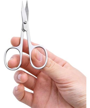 LIVINGO Premium Stainless Steel Nail Scissors - Multi-purpose Grooming Kit for Manicure, Pedicure, and Beauty Care - 3.5 inch Silver - Buy Online on GoSupps.com