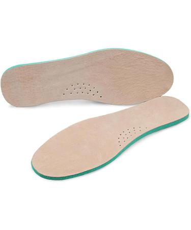 Buy 2 Pairs Breathable Pigskin Insoles - Shock Absorbing Leather Insoles for Sports & Everyday Use - Buy Online on GoSupps.com