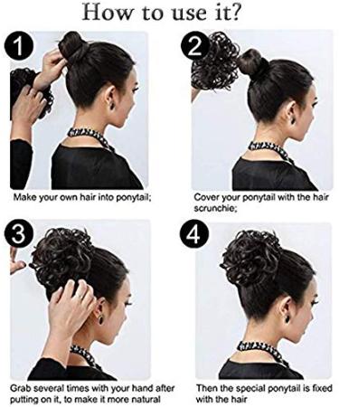 SEGO Dark Brown Hairpiece Bun - Voluminous Hair Tie & Extensions | 40g Updo Knot - Buy Online on GoSupps.com