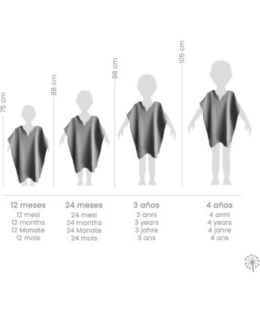 Mimuselina Baby Bathing Poncho - Soft Cotton & Quick-Dry Towel for Children - Ideal Bathrobe for Beach & Pool (Gray) - Buy Online on GoSupps.com