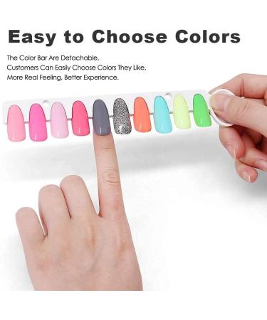 Nail Display Book C8 - 120 Color Swatch Board for Gel Polish Samples - Nail Technician Must-Have - Buy Online on GoSupps.com