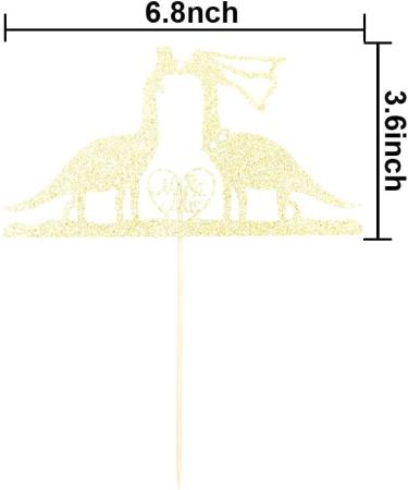 Dinosaurs Wedding Cake Topper Funny Dinosaurs Kissing Mr & Mrs Cake Decors Bride and Groom Wedding Party Decorations Gold Glitter - Buy Online on GoSupps.com