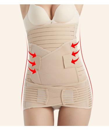 BIONICORE Postpartum Belly Band XL Beige - 3-in-1 Abdominal Binder for Pregnancy Recovery & C-Section Support - Buy Online on GoSupps.com
