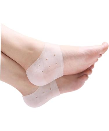 Beavorty 3 Pairs Plantar Socks Silicone Gel Sleeve Cracked Socks for Heel Pain Heel spur Socks Heel Cups Sock Heel Protectors moisturizing Socks Heel Sleeve Spa White - Buy Online on GoSupps.com