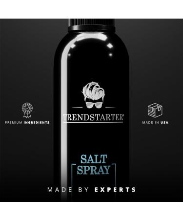 TRENDSTARTER Salt Spray - Texturizing & Volumizing Sea Salt Spray for Beach & Surf Hair | Curl & Wave Enhancing Pre-Styling Solution with Castor Oil (4 Fl. Oz - Buy Online on GoSupps.com