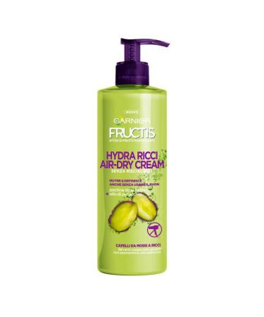 Garnier Fructis Style Hydra Ricci Air-Dry Cream Leave-in Treatment for Curly Hair - 3 x 400ml Boxes