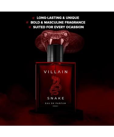 HU Vi.llain Snake Perfume for Men 100ml | Long Lasting Perfume | Strong Smoky Sexy and Masculine| Premium EDP Perfume For Men | Best Gift For Men - Buy Online on GoSupps.com