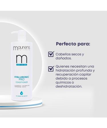  MAURENS Maurens Super Hydrating Conditioner with Hyaluronic Acid and Chia Oil Hyaluronic Pro Conditioner specially formulated for dry and very dry hair 1000 ml - Buy Online on GoSupps.com