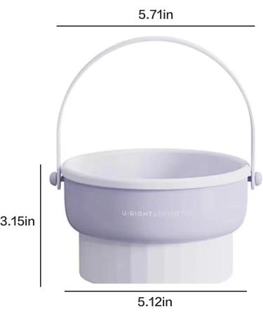 JALEO Silicone Makeup Brush Holder & Cleaning Mat - Multifunctional Removable Cosmetic Brush Cleaner Bowl & Puff Drying Storage Basket (Purple) - International Shipping Available - Buy Online on GoSupps.com