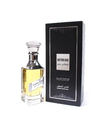 Almas Perfumes Victor Oud Eau De Parfum Spray - Unisex Spray - 3.4 Fl Oz (100 ml) - Long-Lasting Aroma - Luxurious Scent of Arabia for Men Women