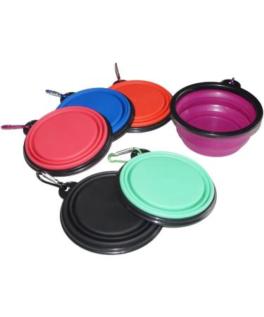 Foldable Silicone Dog Bowl - Portable Water & Food Bowl for Travel | S (Orange) - Buy Online - Buy Online on GoSupps.com