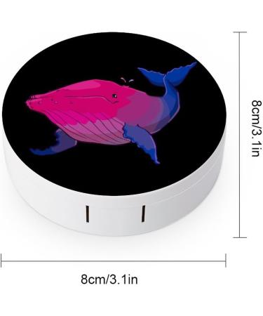 Buy Cartoon Cute Red Whale Contact Lens Case - Portable Travel Lens Box with Mirror - International Shipping Available - Buy Online on GoSupps.com