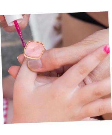 2 Pi ces Palette Anneau pour Ongles R sine Marbr e Plaque de M lange Blanche et Rose Outil Portable pour Vernis et Art des Ongles - Buy Online on GoSupps.com