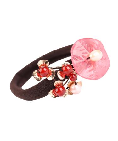 minkissy Hair Tie Tiaras for Women Hair Toppers for Women Headwear for Women Ring Holders Women Hair Accessories Retro Decor Scrunchie Holder Hair Jewels for Women Miss Palace Copper Agate