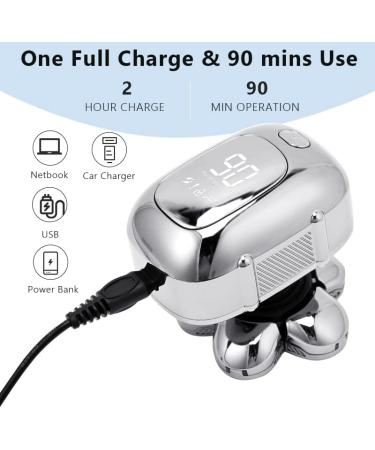 Buy Waterproof Electric Razor for Men - 6 in 1 Clipper & Shaver with LCD Display | Rechargeable Silver Trimmer - International Shipping Available - Buy Online on GoSupps.com