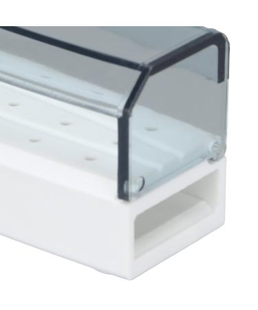 Dental Bur Box Holder - 18 Hole Organizer for Dental Disinfection & Cleaning | White Case for Dental Laboratories - Buy Online on GoSupps.com