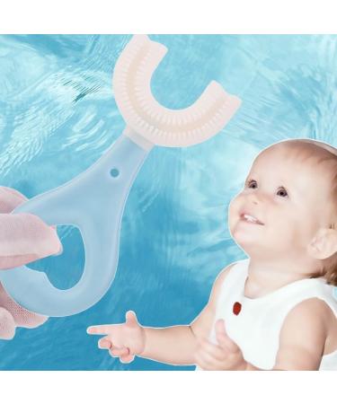 Ergonomic U Shape Toothbrush for Kids - Silicone Safe & Washable - Cute Design - Buy Online on GoSupps.com